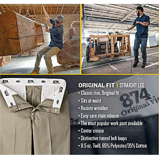 Dickies 874 Original 874 tm Work Pant Khaki 36W x 34L Walmart