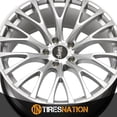 thumbnail image 5 of 19x9.5 Advanti Racing 77S Fastoso Silver W/Undercut Wheel 5x4.5 (+35mm), 5 of 5