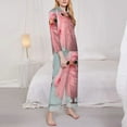 thumbnail image 3 of Rocae Adorable Pink Fluffy Birds for Pajamas for Women Set Lounge Sets Women's Long-Sleeved Pj Set -, 3 of 7