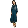 thumbnail image 3 of Bimba Women Indian Designer Kurta Kurti Boho Collar Neck Custom Blouse, 3 of 6