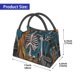 thumbnail image 2 of Easygdp Coffee-Drinking Skull Bolsa de Almuerzo Insulada Reutilizable, Bolsa de Mano y Bandolera para Oficina, Trabajo, Viajes, 2 of 6