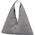 thumbnail image 1 of LHSHID Canvas Handbag for Women Ethnic Style Tote Top Handle Summer Beach Large Shoulder Bag, 1 of 6