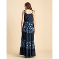 thumbnail image 4 of Moomaya Printed Tiered Dress For Women, Strap Shoulder Maxi, Vacation Dress, 4 of 9