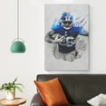 thumbnail image 4 of Poster Saquon Barkley Art Football Player Canvas Art Poster and Wall Art Picture Print Modern Family bedroom Decor Posters 24x36inch(60x90cm), 4 of 6
