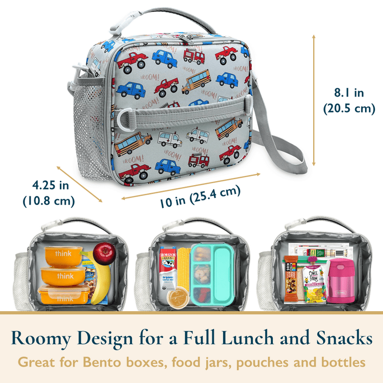 Medium Size Stainless Steel Lunch Box /Tiffin with Insulated Matching  Vertical Lunch Bag for Kids and