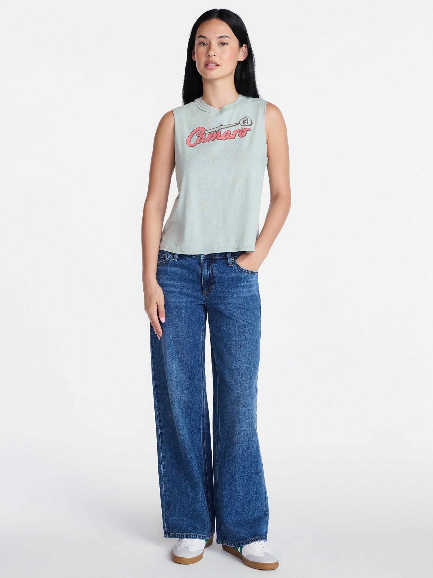 Chevrolet Camaro Women's Graphic Muscle Tank Top, Sizes XXS-XXL