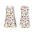 thumbnail image 7 of Bingfone Tulips Flowers Print Women's Sleeveless Dress, Loose Fit Summer Casual Dress, Comfortable and Lightweight Dress for Daily Wear, 7 of 7