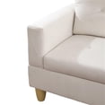 thumbnail image 5 of Star Home Living Corp Chris Microfiber Fabric Right Facing Sectional White Color, 5 of 12