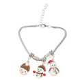 thumbnail image 5 of Gymnture 1Pc Christmas Theme Bracelet Lovely Alloy Jewelry Decor Women Xmas Wrist Chain, 5 of 10
