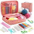 thumbnail image 1 of 13 Pair Crochet Hook Circular Knitting Needles Set with Case Aluminium Hand Sewing Set DIY Weaving Sewing Crafts Knitting Tools, 1 of 7