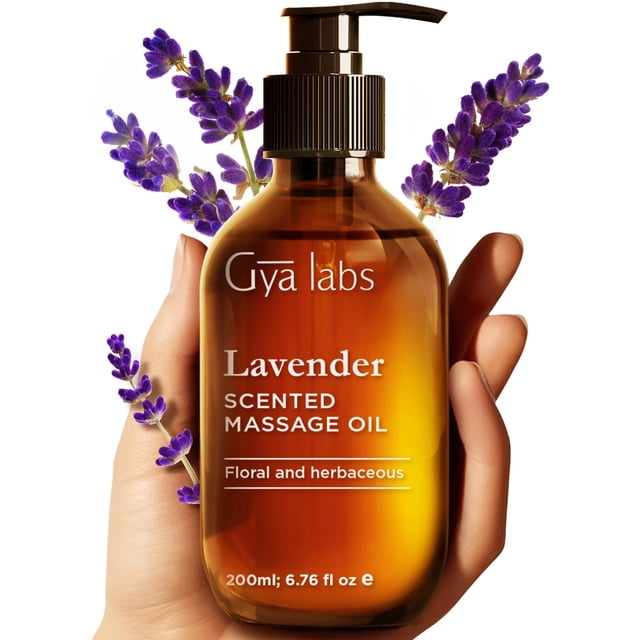 Aceite de Masaje Gya Labs Lavanda 200 ml Relajante y No Graso