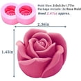 thumbnail image 3 of 3D Rose Silicone Molds 2PCS Big Rose Resin Candle Mold Bloom Flower Silicone Fondant Mold for Handmade Chocolate Candy Cake Dessert Soap Wax Candle, 3 of 4
