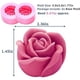 thumbnail image 3 of 3D Rose Silicone Molds 2PCS Big Rose Resin Candle Mold Bloom Flower Silicone Fondant Mold for Handmade Chocolate Candy Cake Dessert Soap Wax Candle, 3 of 4