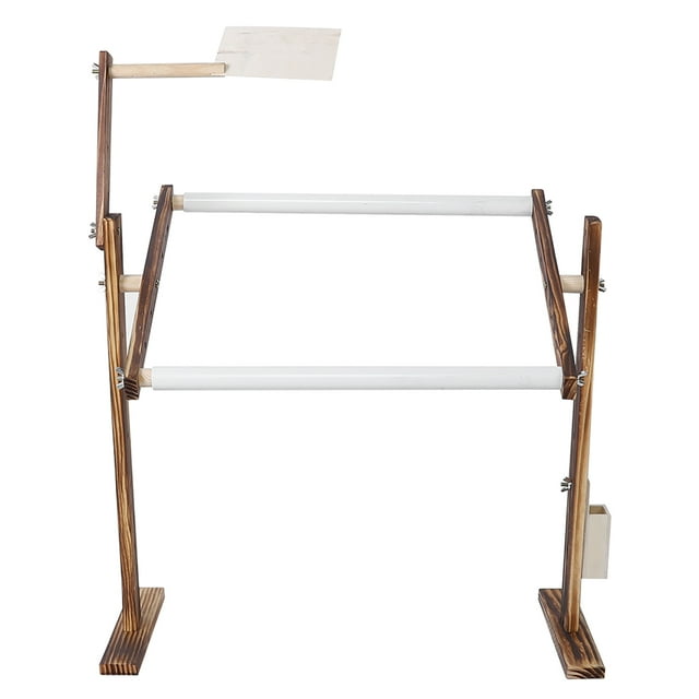 Sewing Craft Accessory,Antique Wood Embroidery Stand Embroidery Stand Cross Stitch Frame Tailored for Perfection