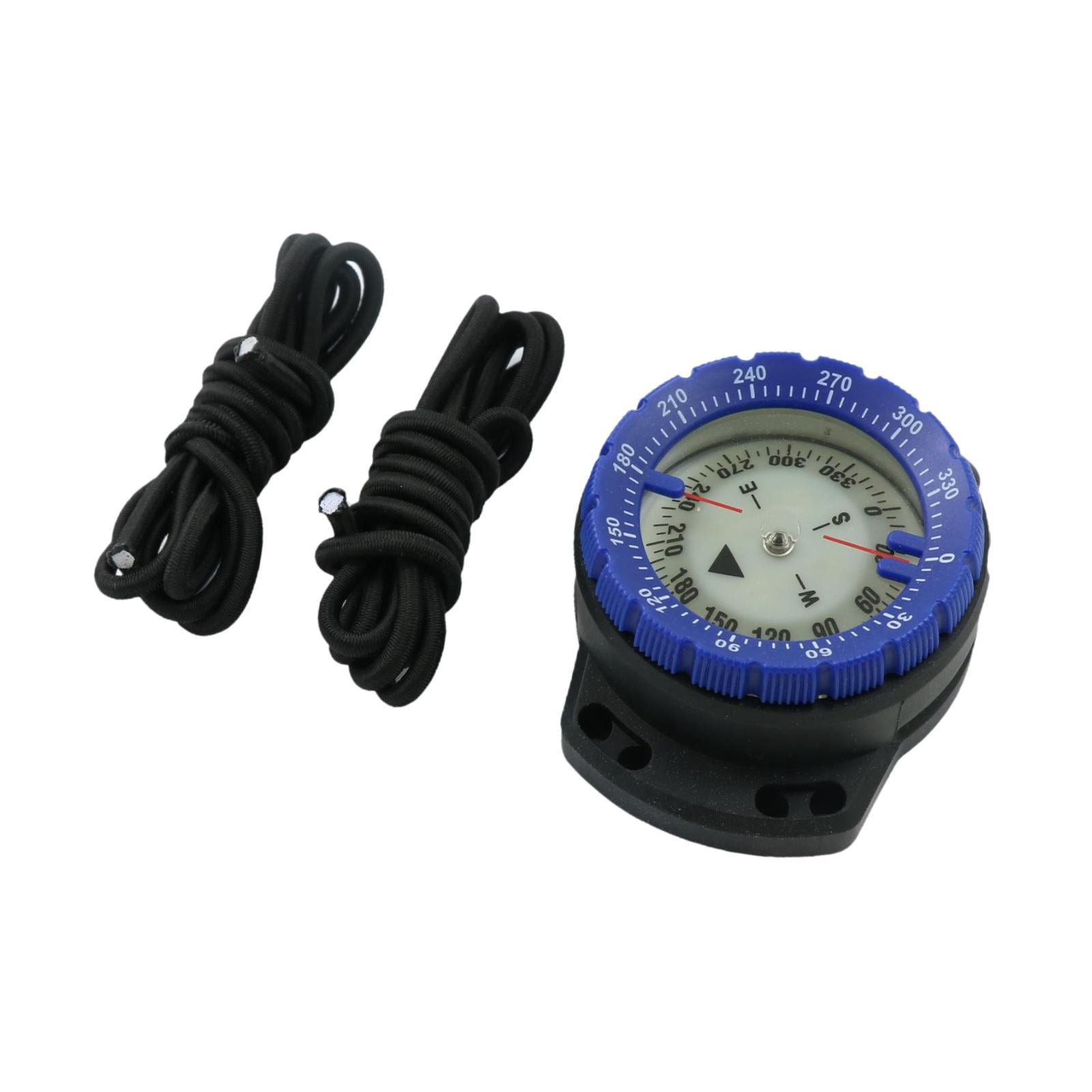 Wswqop Dive Compass Luminous Portable Tool Diving Equipment Lightweight Outdoor Camping Blue