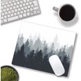 thumbnail image 3 of Misty Forest Mouse Pad, Gaming Mouse Mat Square Waterproof Mouse Pad Non-Slip Rubber Base MousePads for Office Home Laptop Travel, 9.5"x7.9"x0.12" Inch, 3 of 6
