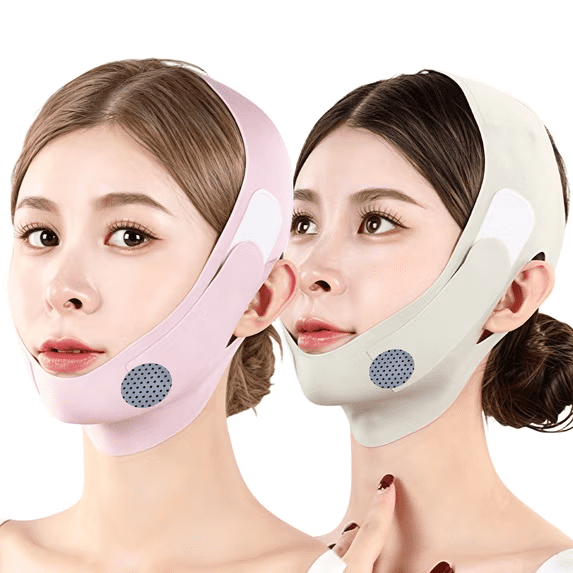 Reusable Graphene V-Line Face Lifting Strap, Double Chin Reducer, Facial Slimming Bandage for Skin Tightening, Anti-Wrinkle and Sagging Reduction