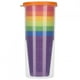 thumbnail image 2 of Vasos De PP Arcoíris Reutilizables Resistentes A Roturas, 7 Vasos De Plástico Coloridos Con Taza De Almacenamiento Para Cocina, Fiesta De Picnic, 2 of 7