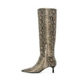 thumbnail image 3 of Madden Girl Women's Dicee Kitten Heel Knee High Boots (Wide Calf Available), 3 of 5