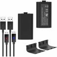 thumbnail image 2 of [2 Pack] Rechargeable Battery Pack for Xbox One - 2PCS x 1200mAh Elite Batteries, 2 of 7