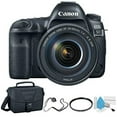 thumbnail image 2 of Canon EOS 5D Mark IV Digital SLR Camera with 24-105mm f/4L II Lens - Bundle with UV Filter + Canon Carrying Bag + Cleaning Kit + More, 2 of 6