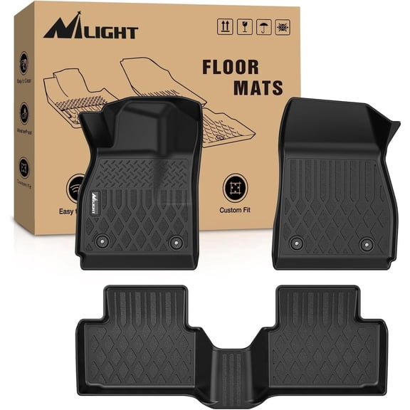 Nilight TPE Floor Mats for Chevy Malibu 2013 2014 2015, 2016 Chevrolet Malibu Limited Only, All Weather Custom Fit Heavy Duty Floor Liners