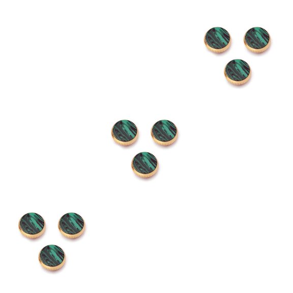 Advancent Botones de saxofón de 3 piezas, trompeta decorativa, accesorios de piedra de concha profesional, pieza de reparación, teclas de buen toque Type1 NO1 Advancent CBP499241