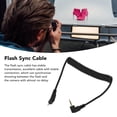 thumbnail image 4 of Flash Sync Cable, Stable Connection Easy Storage Male To Male Flash Sync Cable  Connect  For DSLR Camera, 4 of 8