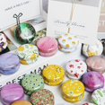 thumbnail image 2 of FlowerPaquete de 12 latas redondas vacías para velas, mini latas de viaje con flores, botella de contenedor recargable de 20 ml para velas, bálsamo labial, ungüento, sombra de ojos, 2 of 2