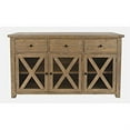 thumbnail image 5 of Jofran Carlyle Crossing Solid Wood Modern Rustic Buffet Storage Cabinet, 5 of 5