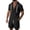 Black, variant on StSilkitty Men's 2 Piece Outfits Solid Color Short Sleeve Button down Hooded Shirts and Shorts Set Lightweight Soft Casual Outfit