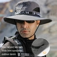 thumbnail image 3 of Xmarks Mens Womens Sun Hat Wide Brim Breathable Mesh UPF 50+ Waterproof Fishing Hat Safari Hat Foldable Boonie Cap, 3 of 9