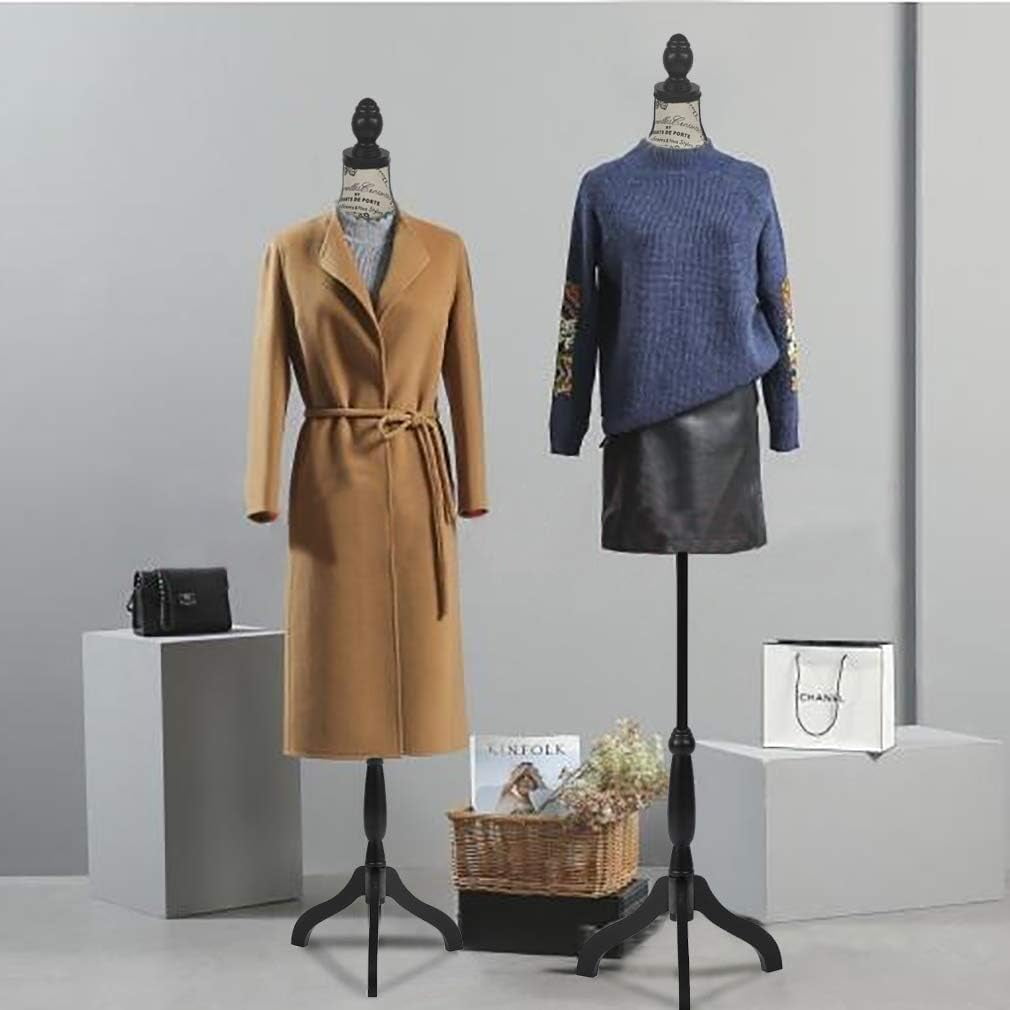 FDW 67 "H Polypropylene New,Adult Female Mannequin ,Wooden Tripod Stand, Perfect for Display