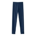 thumbnail image 4 of Haitryli Kids Girls Ballet Dance Leggings Pants Gymnastic Yoga Skating Tights Workout Athletic Trousers Navy Blue 8, 4 of 5