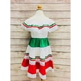 thumbnail image 4 of unik Girl's Traditional Mexican Cinco De Mayo Fiesta Dress Red Size 6, 4 of 5