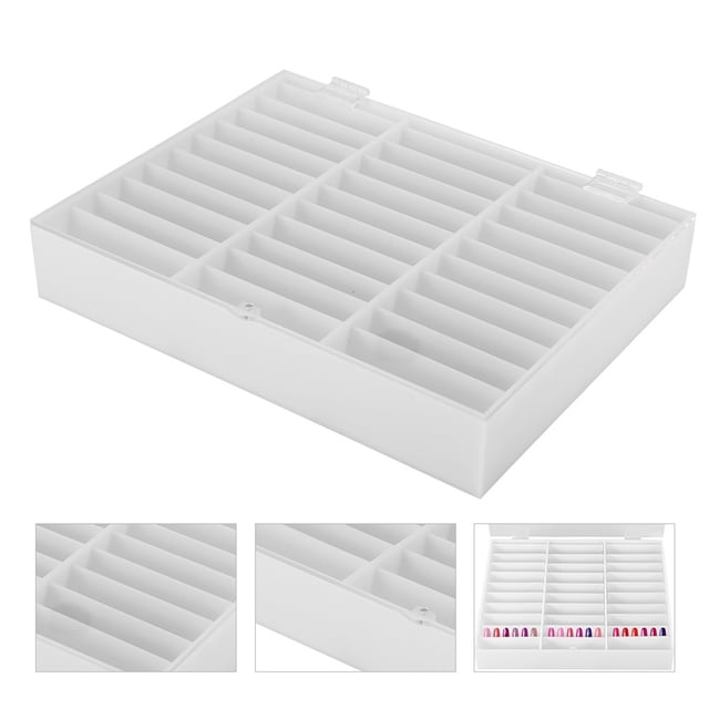 Caja Para Decoración De Uñas, Caja De Almacenamiento De Puntas De Uñas De Plástico, Caja Para Decoración De Uñas, Para El Hogar, Salón De Uñas Para Mujeres, Exhibición De