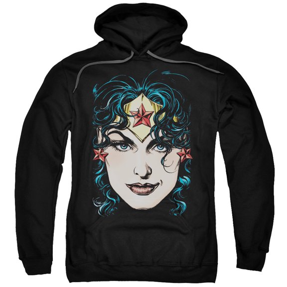 Dco Jla - Wonder Woman Head - Pull-Over Hoodie - XXXXX-Large
