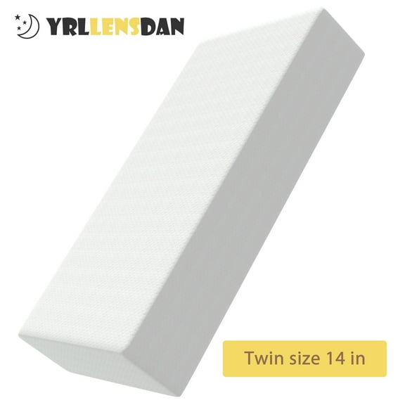 YRLLENSDAN Twin Size Mattress, Twin Mattress for Kids, Bunk Beds Mattress, Toddler Mattress, Memory Foam Mattress, 14 inch Twin Mattress in a Box, Medium Firm Mattress Fiberglass Free