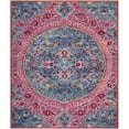 thumbnail image 3 of SAFAVIEH Sutton Hannan Medallion Runner Rug, Turquoise/Fuchsia, 3' x 12', 3 of 3