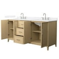 thumbnail image 3 of Wyndham Collection Wch717172d-Qtz-Us3mxx Elan 72" Free Standing Double Basin Vanity Set -, 3 of 7