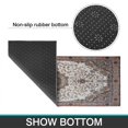 thumbnail image 7 of Boho Brown Pattern Kitchen Rugs and Mats Sets Of 2, Funny Kitchen Decoration Rubber Backing Non-Slip Absorbent Mats for Sink Waterproof Runner Rug for Laundry Room 17x30+17x48inch, 7 of 7