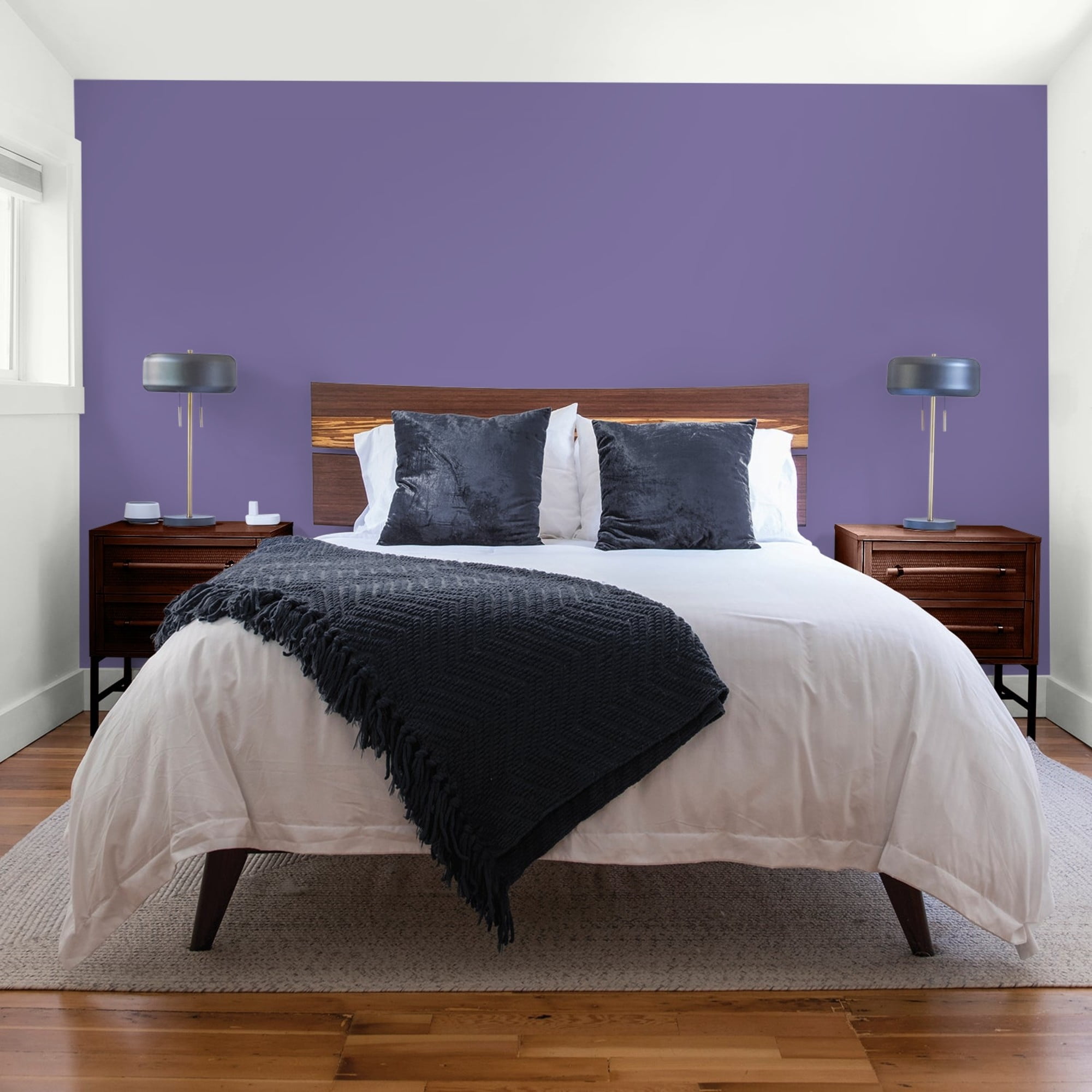 Glidden Spred Purple Grapes Flat Interior Paint and Primer, 1 Gallon
