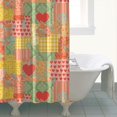 thumbnail image 4 of Pioneer Flower Floral Print Pattern Shower Curtain 72"x72", Bathroom Decorative Shower Curtain Set with 12 Hooks, Waterproof Washable, 4 of 6