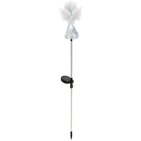 Evergreen 14"H Angel Fiber Optic Garden Stake