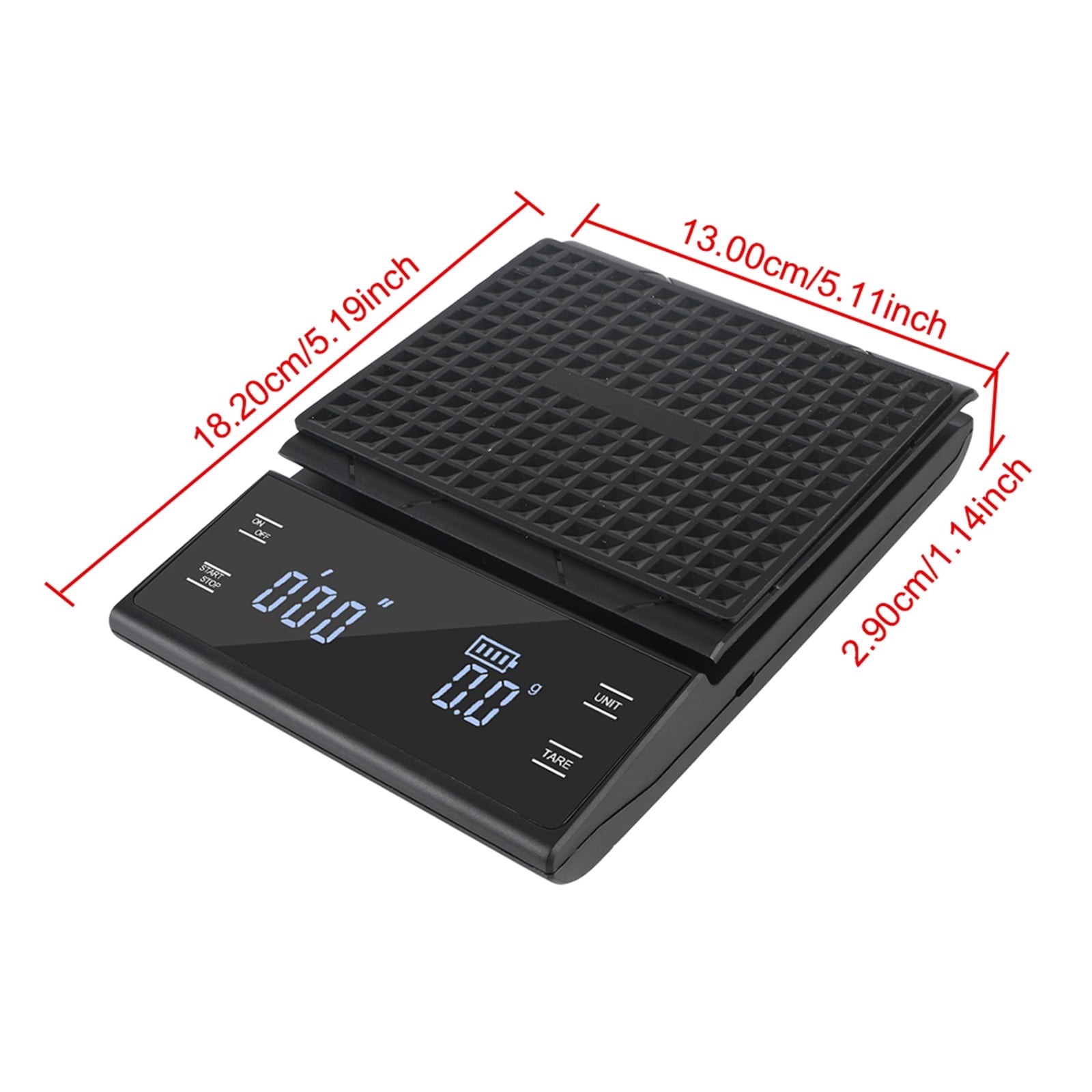 Digital 3KG/0.1g LED Display Precision Auto Timer Coffee Kitchen Weight Scale Electronic ,Multifunction