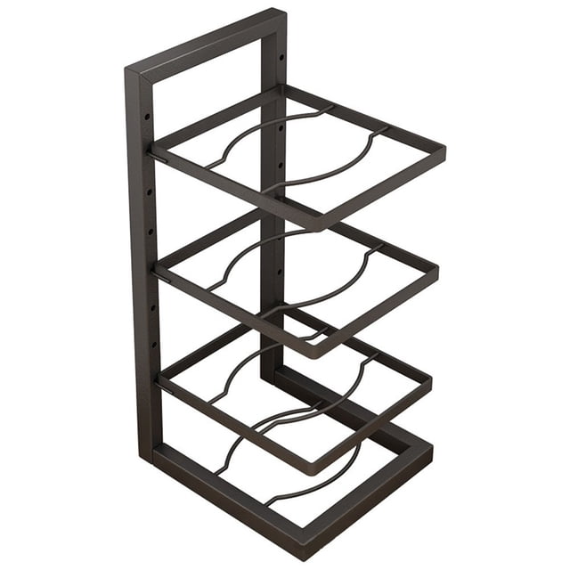Pot Organizer Rack under Cabinet Heavy Duty Pan Rack under Sink Storage Tiers
