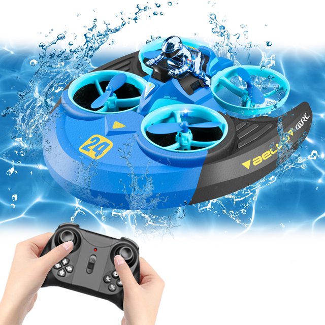 3 en 1 2.4ghz 4ch impermeable Quadcopter 3d Flip Stunts eléctrico para Sea Land Air JShteea libre de BPA