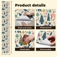 thumbnail image 5 of Animal Peel and Stick Wallpaper 17.7in x 9.8ft Whimsical Forest Animals Trees Seasonal Elements Contact Paper Vinyl Waterproof Self Adhesive Wall Paper for Bedroom Shelf Cabinet Renter Friendly, 5 of 8
