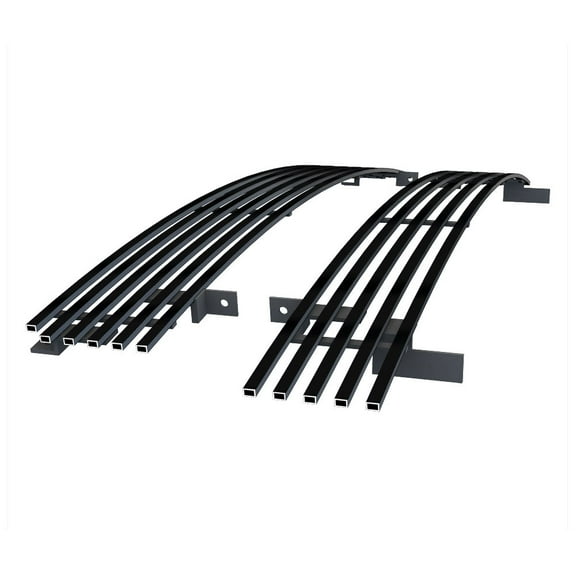APS Compatible with Chevy Silverado 2500 3500 2001-2002 Main Upper Stainless Steel SS Black Billet Front Grill Grille Insert C85326H