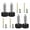 Black, variant on 4pcs M6 Threaded Quick Releases Pin Screws Portable and Sturdy Designs